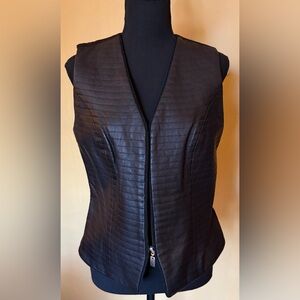 Women's Black Quilted Vest